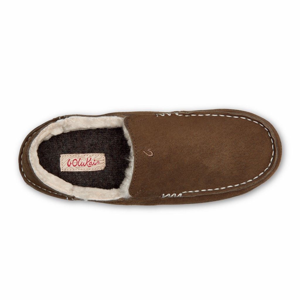 Zapatos Olukai Nohea Slipper - Pantuflas Mujer Cafes 20398-012